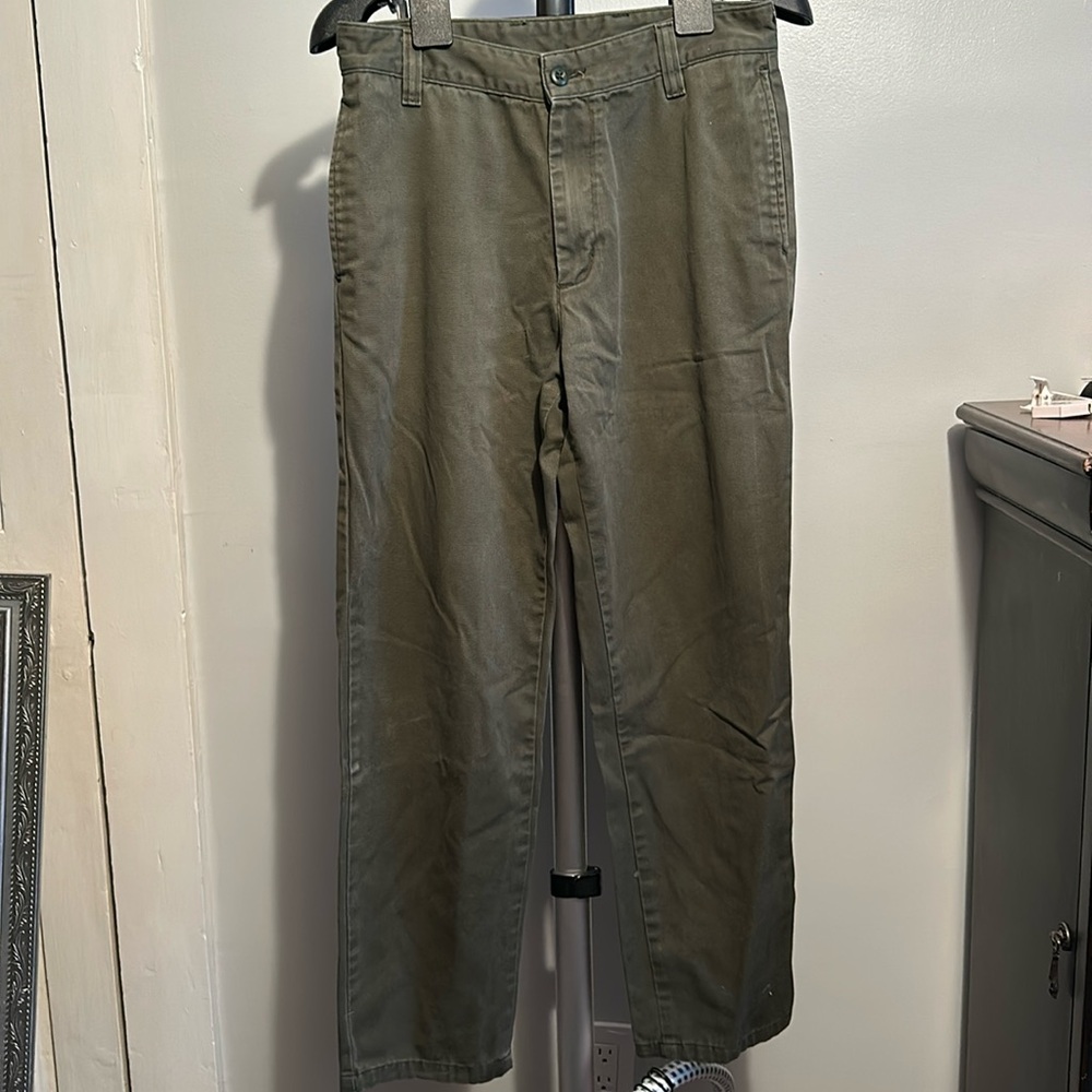 Carhartt Work In Progress Calder Pant - Olive Green W29/L32 (Missing Button)